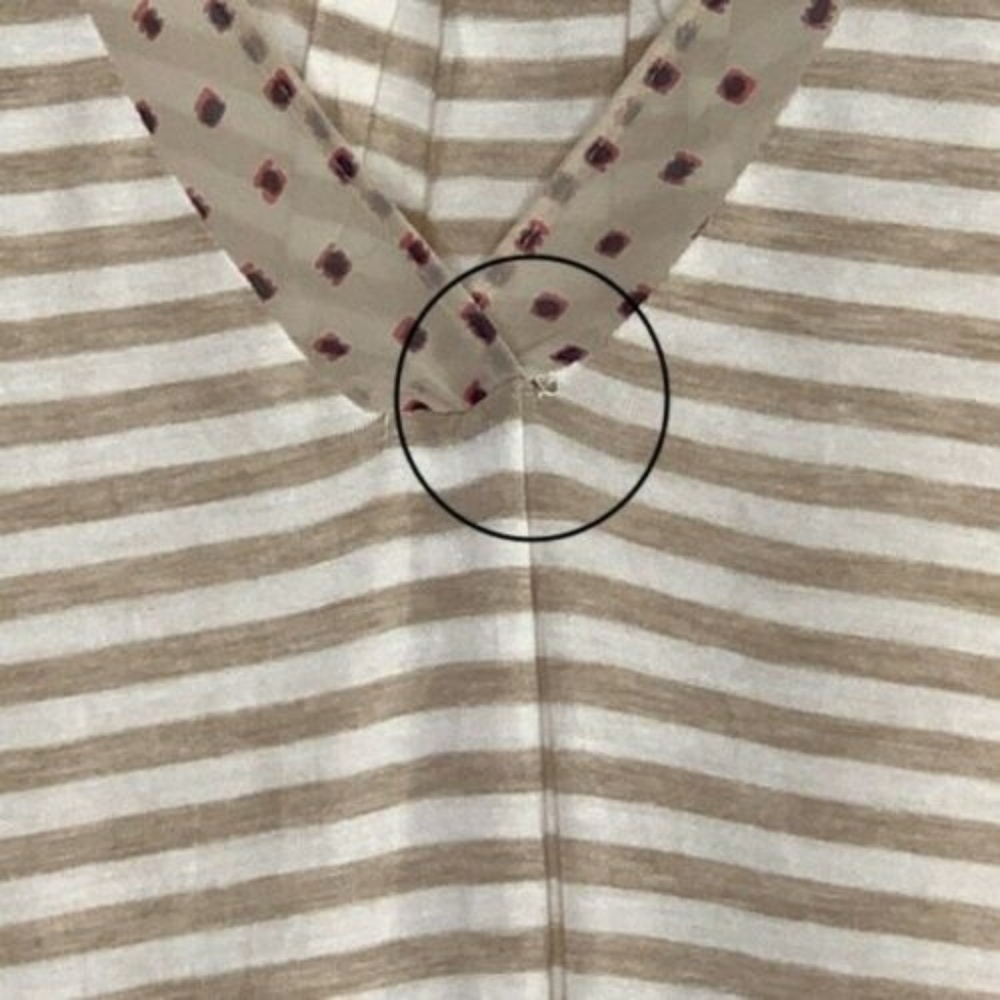 ANTHROPOLOGIE Sleeveless Daystripe Tee #F06 - Picture 7 of 8